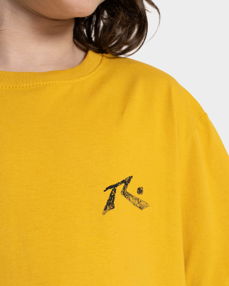 Camiseta Manga Curta Amarela Rusty Seaweed Juvenil
