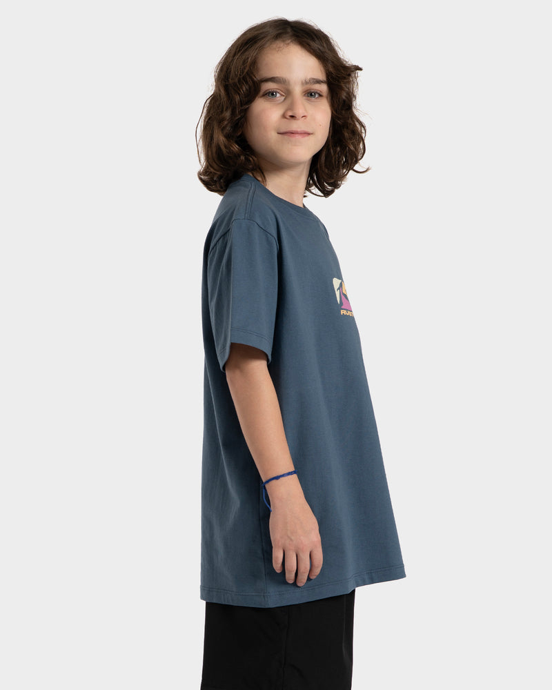 Camiseta Manga Curta Azul Rusty Phenom Juvenil