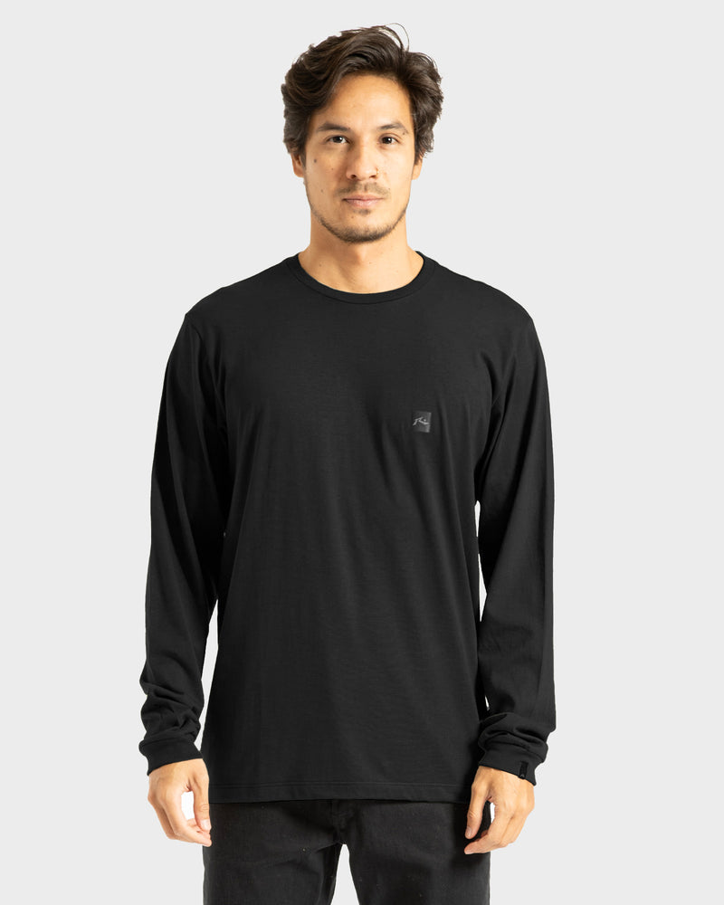 Camiseta Manga Longa Rusty Essential Preto