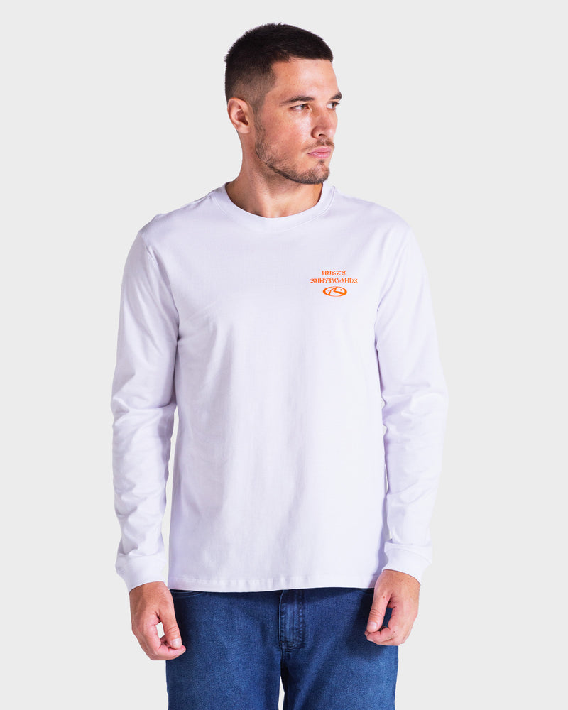 Camiseta Manga Longa Rusty Genuine Branca