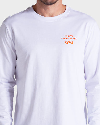 Camiseta Manga Longa Rusty Genuine Branca