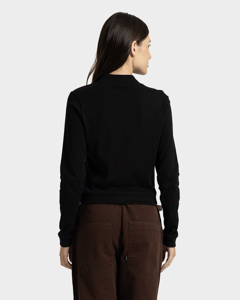 Camiseta Manga Longa Rusty Tone to Tone Feminina Preta