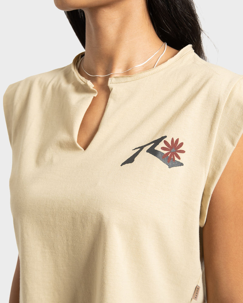 Camiseta Especial Rusty Flower Areia