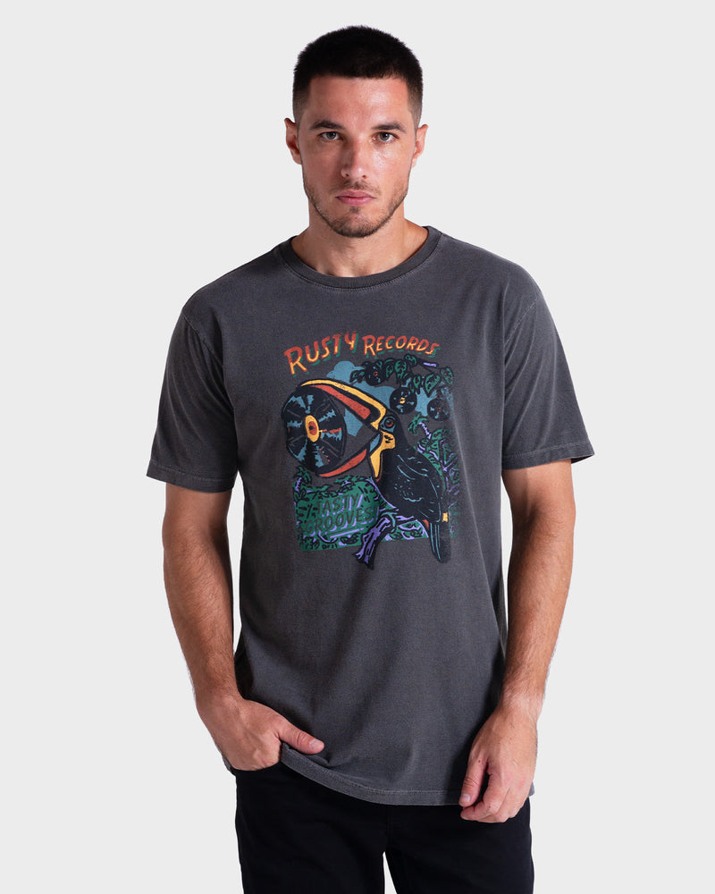 Camiseta Especial Rusty Jungle Records Preto