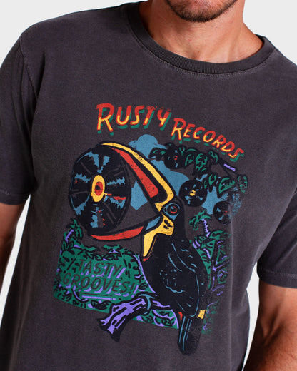 Camiseta Especial Rusty Jungle Records Preto