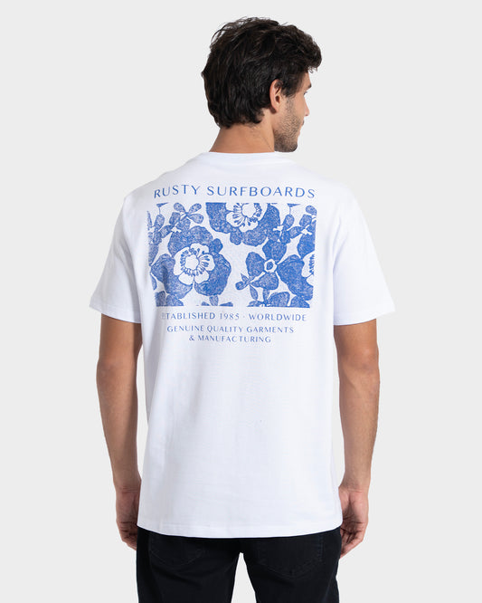 Camiseta Especial Manga Curta Branca Rusty Lace