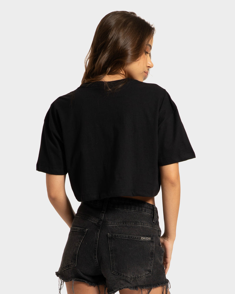 Camiseta Cropped Archived Rusty Preta