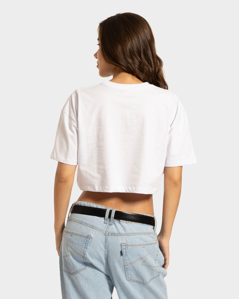 Camiseta Cropped Archived Rusty Branca