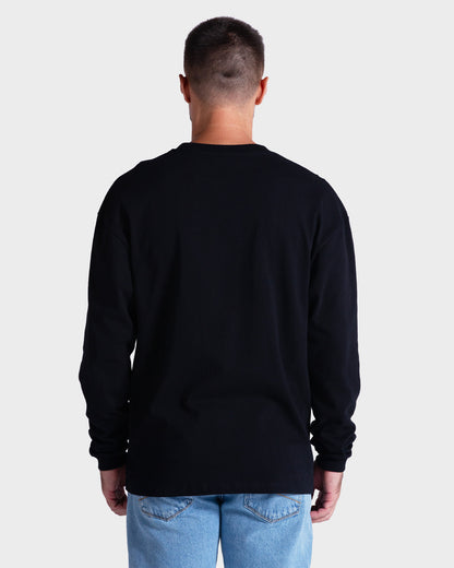 Camiseta Manga Longa Rusty V8 Preto