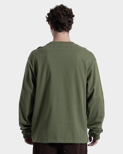 Camiseta Manga Longa Rusty Gaffa Taped Verde Oliva