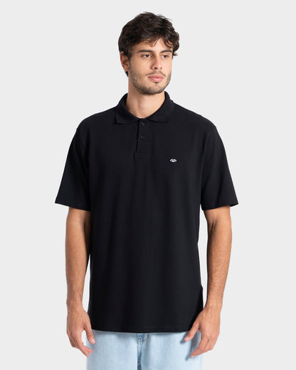 Camisa Polo Manga Curta Preta Rusty Shades