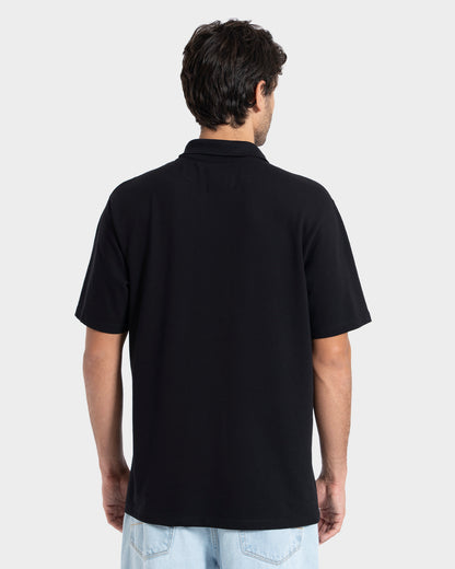 Camisa Polo Manga Curta Preta Rusty Shades