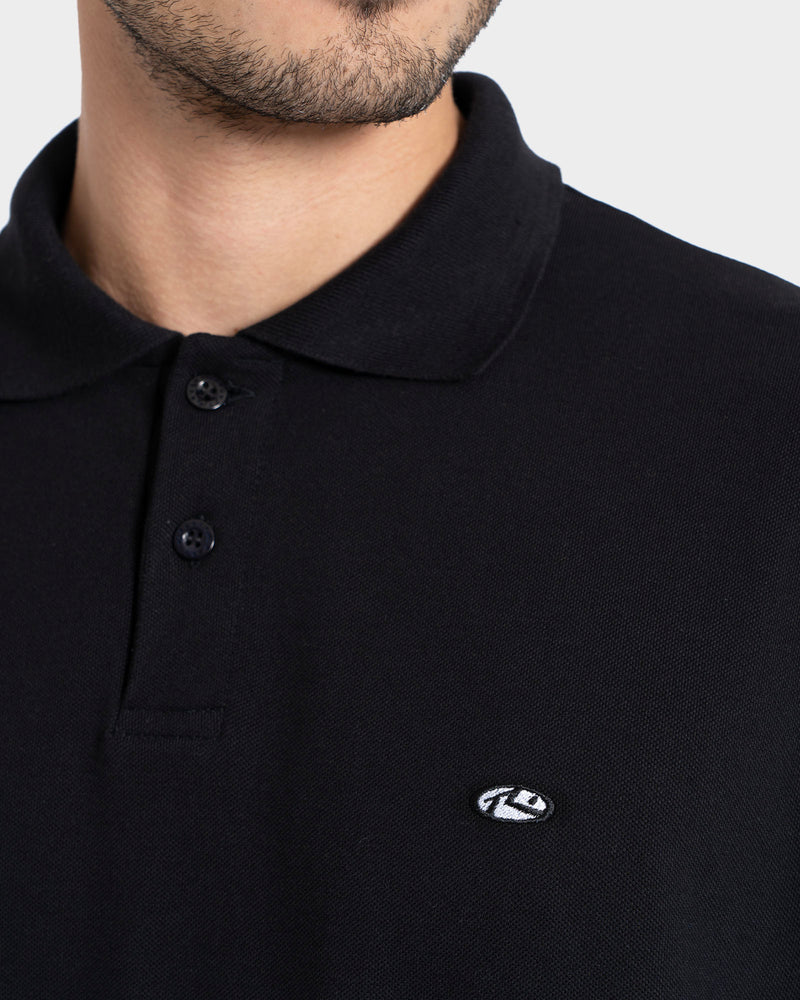 Camisa Polo Manga Curta Preta Rusty Shades