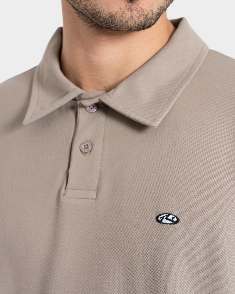 Camisa Polo Manga Curta Cinza Rusty Shades