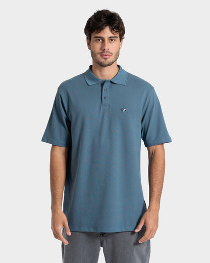 Camisa Polo Manga Curta Petróleo Rusty Daylights