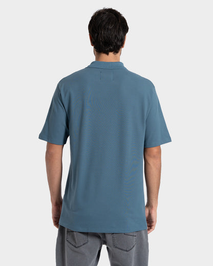 Camisa Polo Manga Curta Petróleo Rusty Daylights