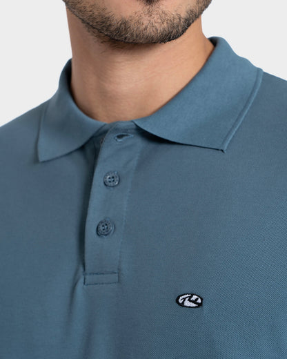 Camisa Polo Manga Curta Petróleo Rusty Daylights