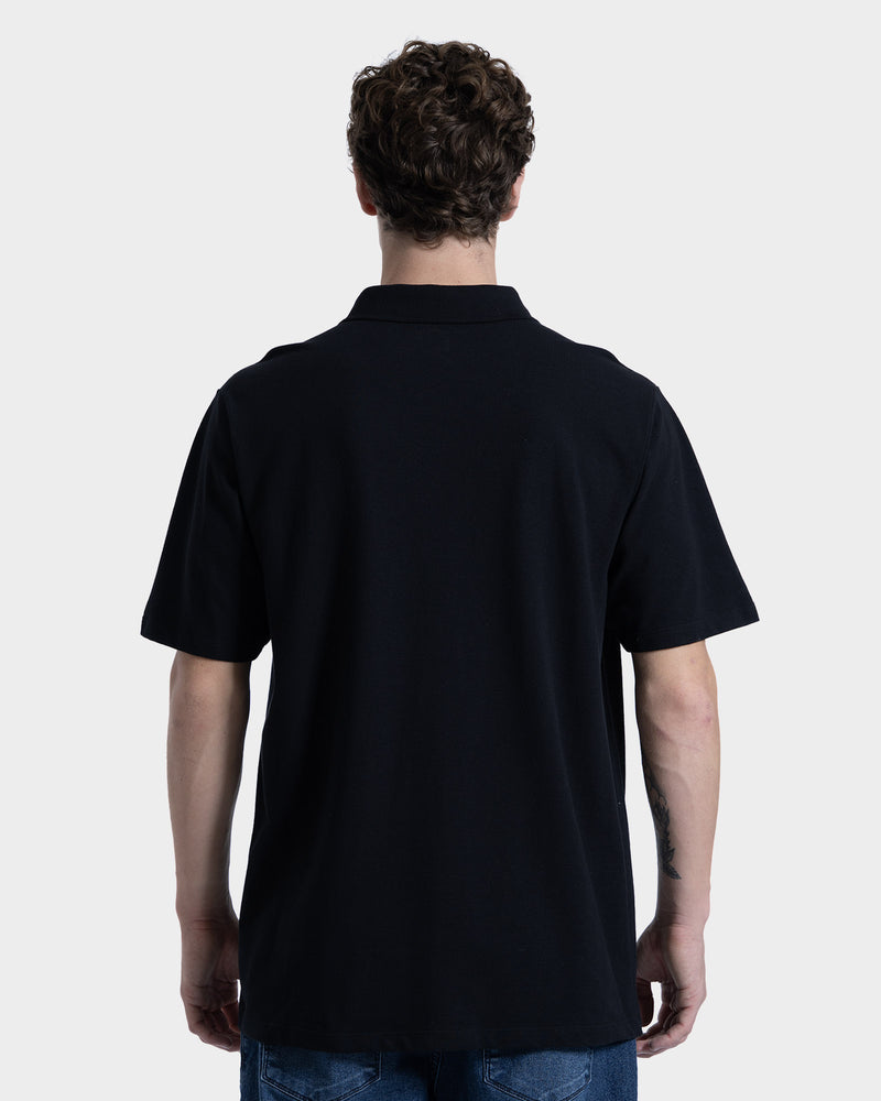 Camisa Polo Manga Curta Neat Rusty Preto