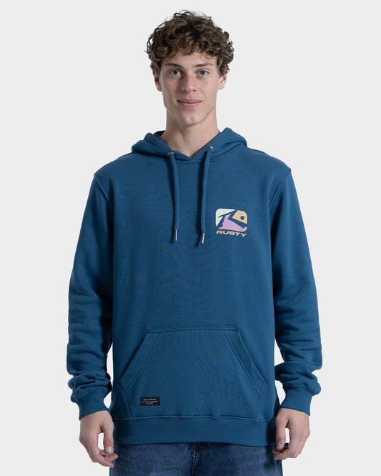 Moletom Canguru Rusty Phenom Azul