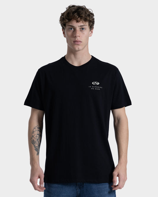 Camiseta Manga Curta Rusty Sunshine Preta