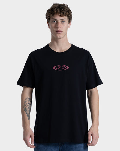Camiseta Rusty Everything Preta com Estampa