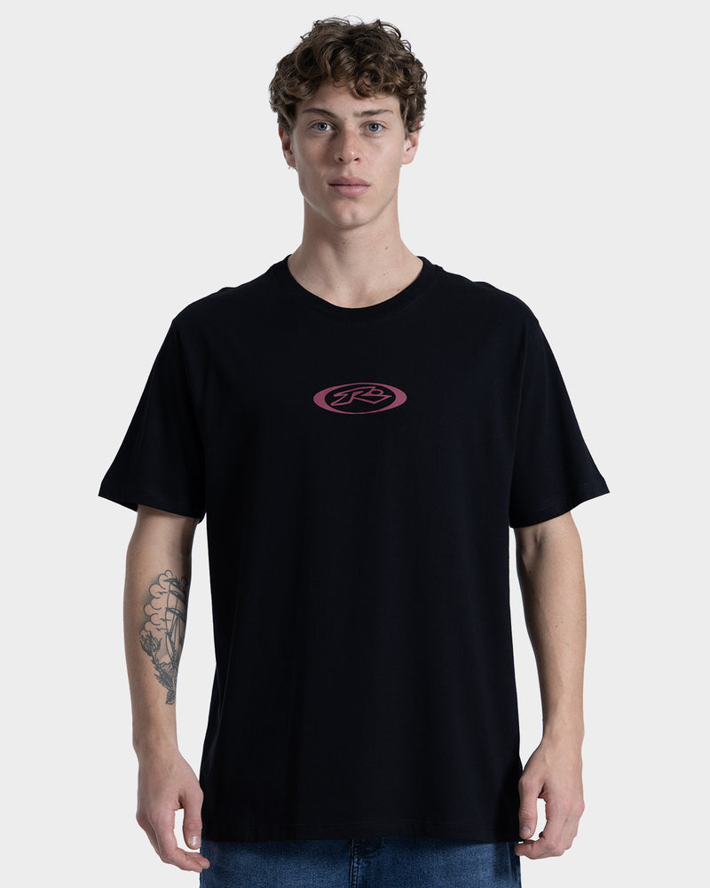 Camiseta Rusty Everything Preta com Estampa