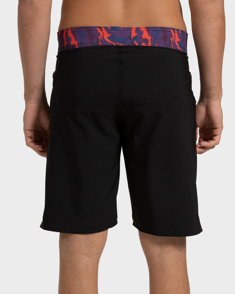 Boardshort Rusty Label Dot Preto
