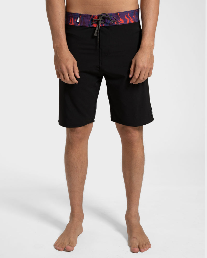 Boardshort Rusty Label Dot Preto