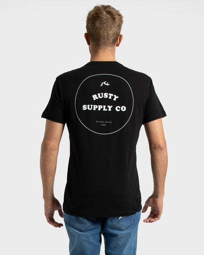 Camiseta Rusty Supply Preto