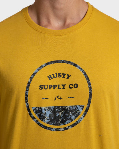 Camiseta Rusty Cobweb Amarelo