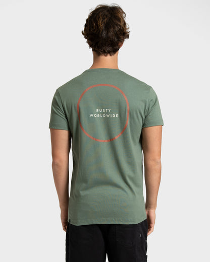 Camiseta Rusty Round Verde