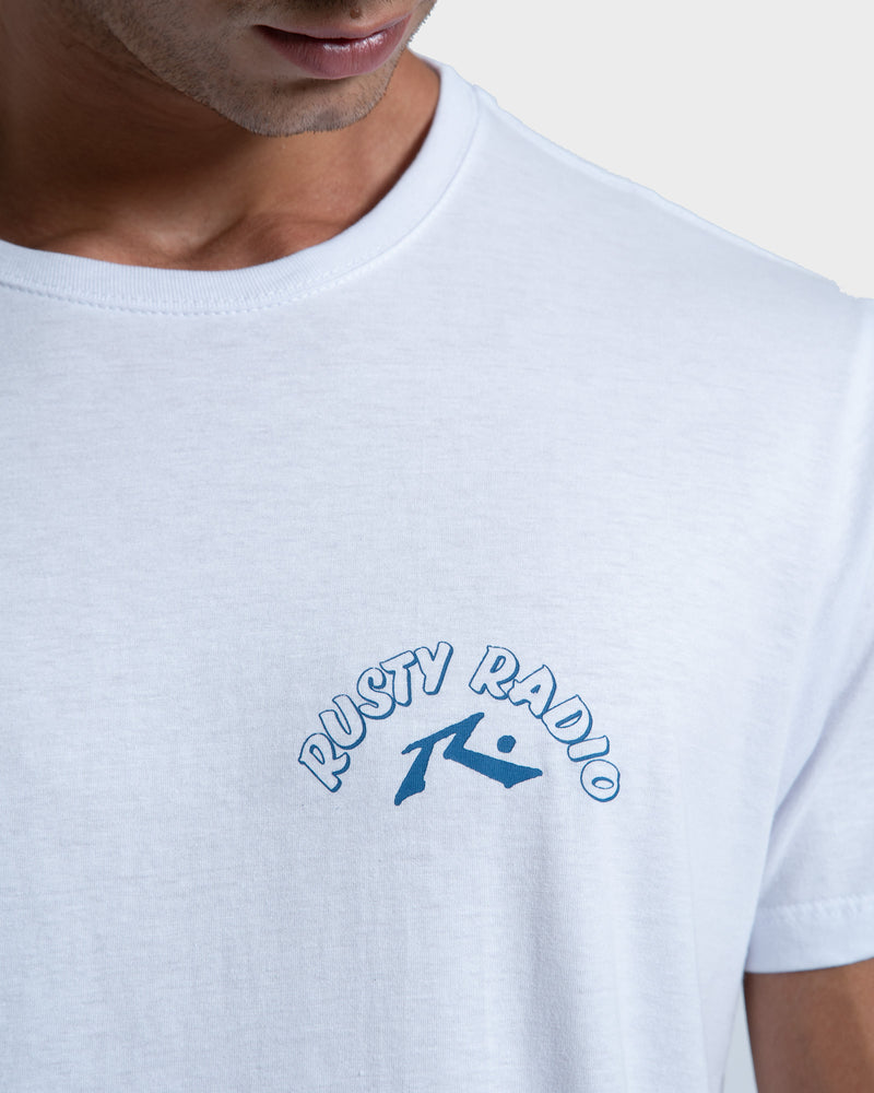 Camiseta Rusty Radio Branca